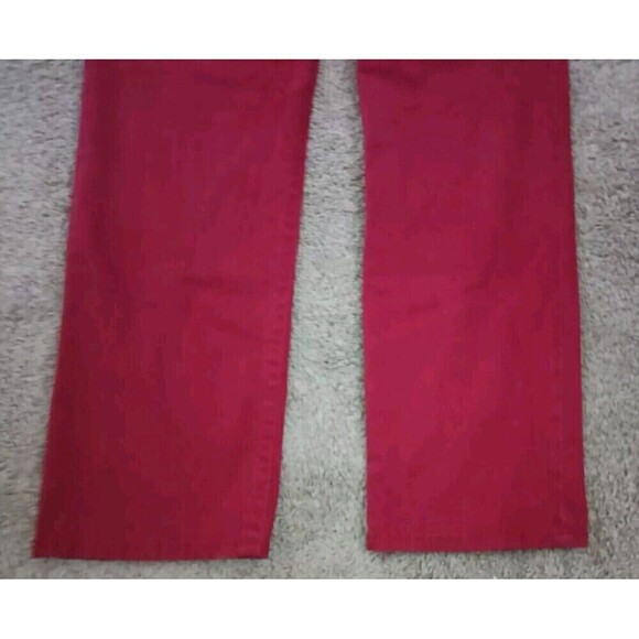Freestyle Revolution Velveteen Pants Size 20 Low Rise Deep Red Straight Leg Vtg - Picture 7 of 11